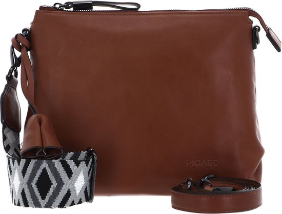 PICARD Sac à épaule bandoulière Sac à épaule Bella Cross Bag Whisky Marron clair
