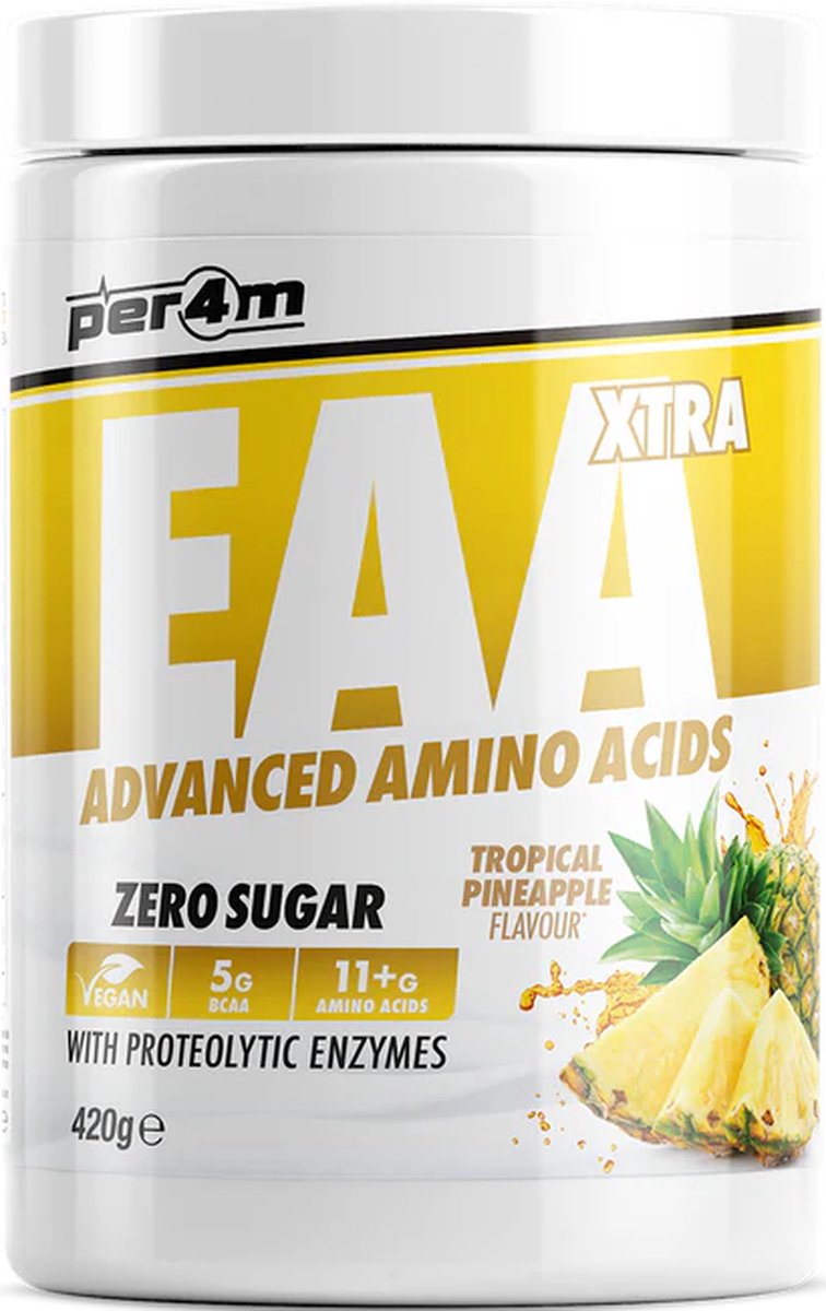 Goedkoopste Per4m - EAA Xtra 420g - Tropical Pineapple - Aminozuren - EAA - Fitness - Krachttraining - Sportvoeding