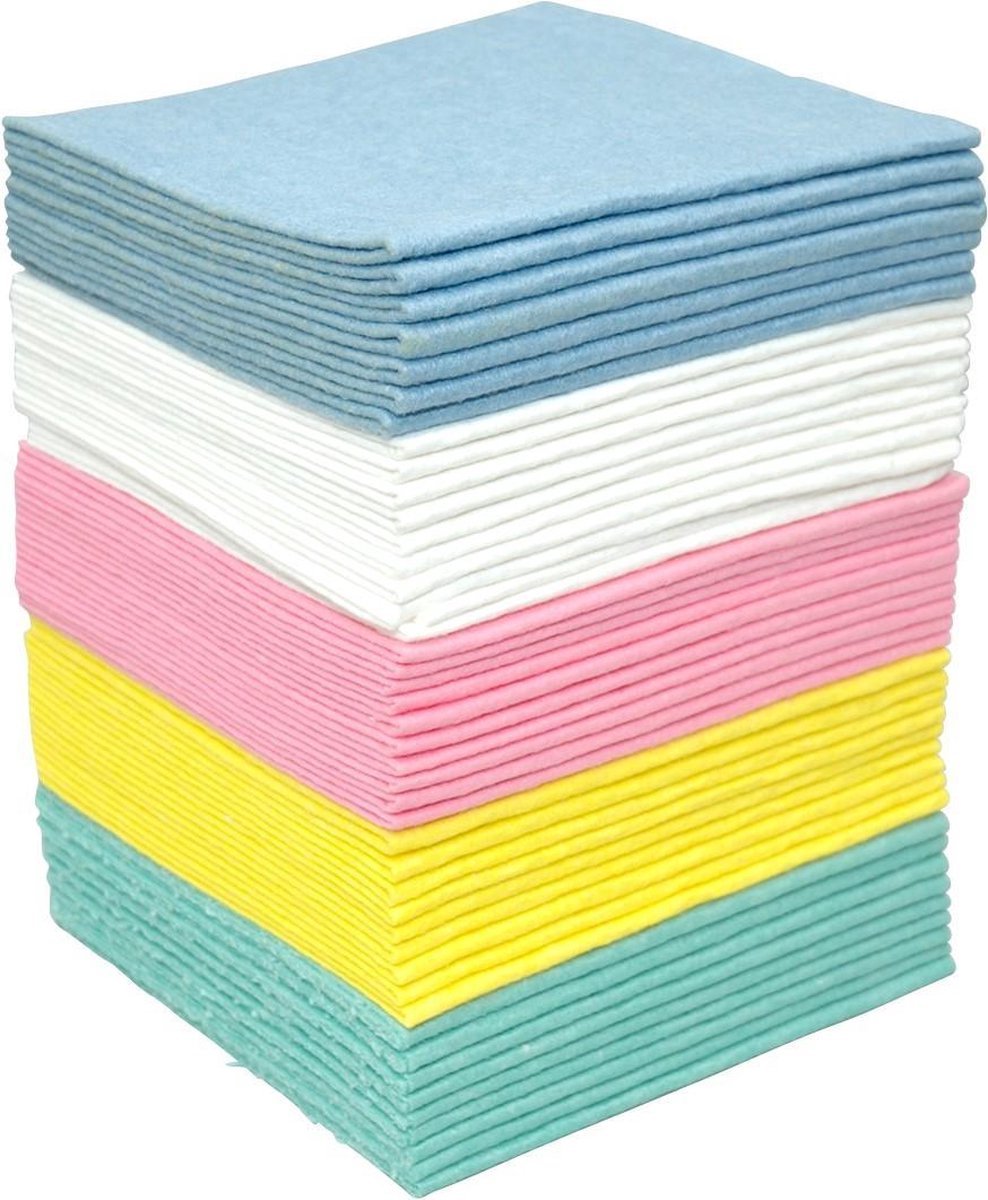 Goedkoopste Viscose Vaatdoek 10 stuks 38 x 40 cm Geel