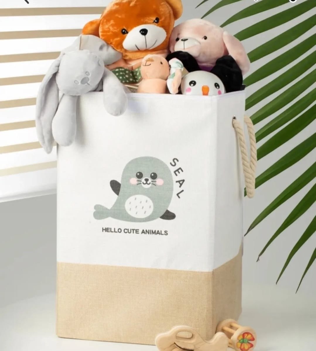 Goedkoopste Wasmand Kinderkamer - Speelgoedmand Kinderen - Opbergmand Kinderkamer - Opbergmand Met Deksel- Laundry Basket - 45L