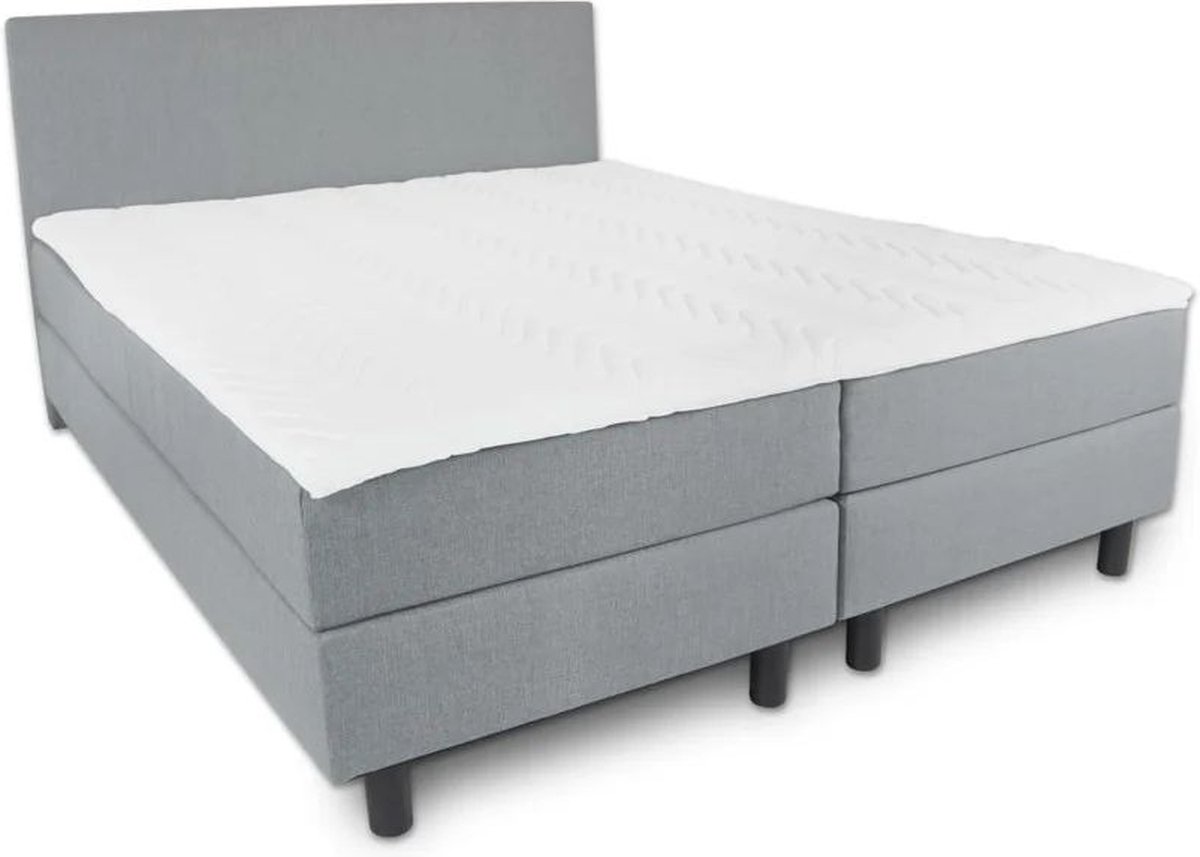 Boxspring Serenity - 70x220 Compleet - Grijs Glad - AVV Matrassen