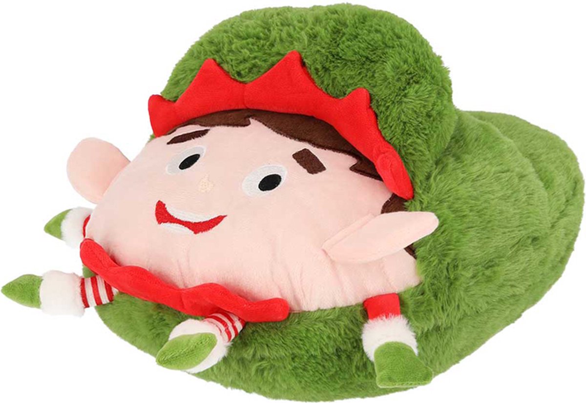 Goedkoopste Apollo - Grote Voetenwarmer - Giant Home Slipper - Kerst Elf - Groen - One size