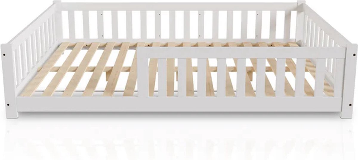 Juskys Kinderbed Naya - 140 x 200 cm - Wit