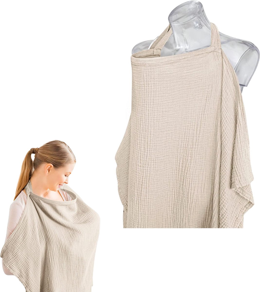 Goedkoopste Borstvoedingsdoek - Voedingsdoek - Afschermdoek - Afschermdoek Tijdens Voeden - Hydrofiele Borstvoedingsdoek - LOUZIR