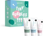 Naïf - Tiny Bubbles Essentials - Coffret cadeau - Bébés & Enfants - Shampooing, Gel Lavant et Lait Corps dans un emballage cadeau - Avec des ingrédients d'origine naturelle