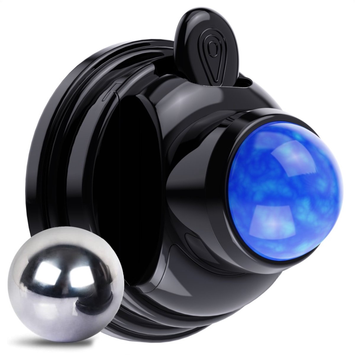 Goedkoopste Good4You® 360 Graden Massage Bal Roller Roller voor Massage van Spieren - Ontspanning van Gespannen Spieren - Lichaamsmassage - Training - Spierpijn - Zwart/Blauw