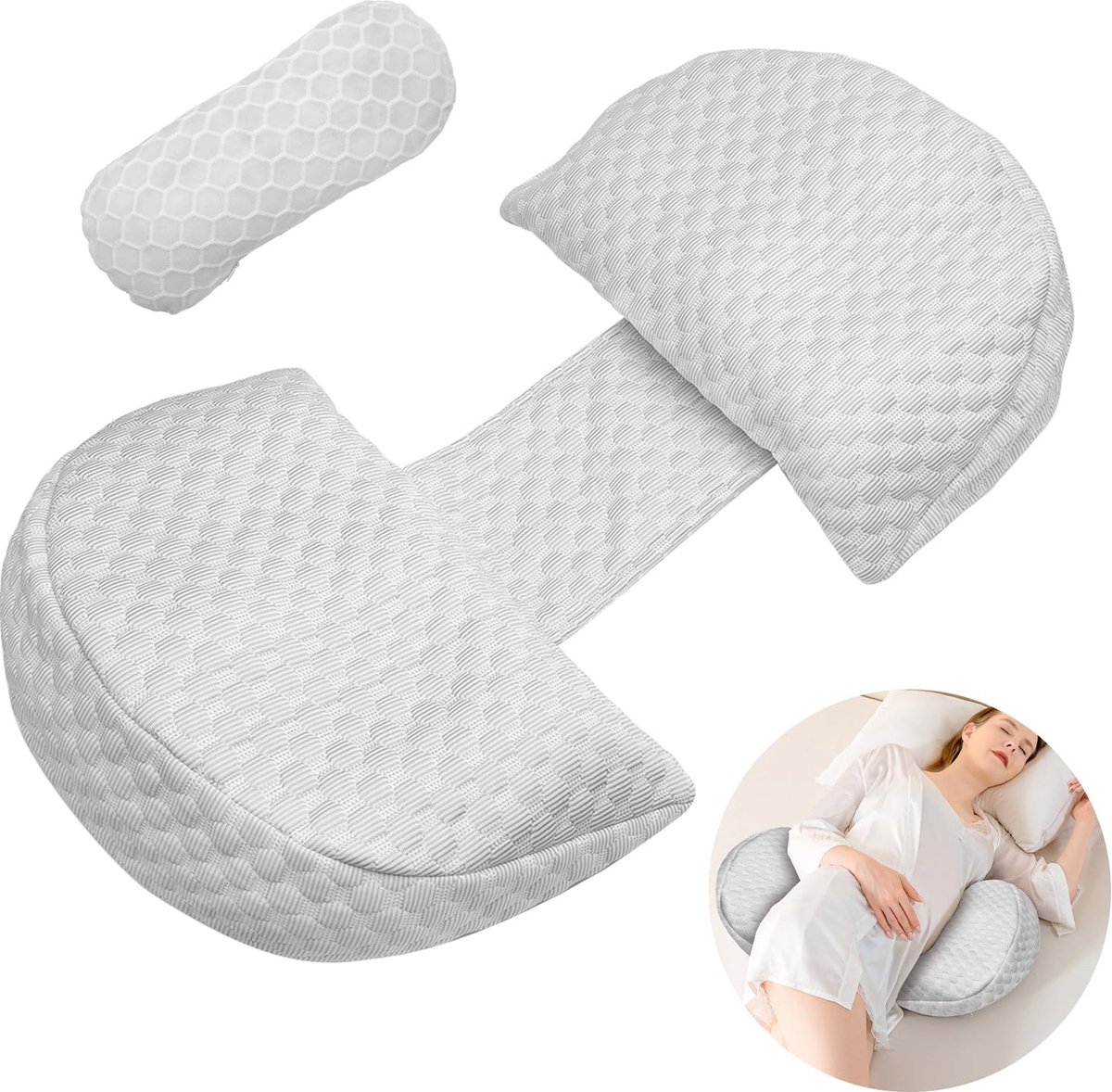 Goedkoopste Goodivery ® Ergonomisch Zwangerschapskussen voor Comfortabel Slapen en Ondersteuning tijdens Zwangerschap