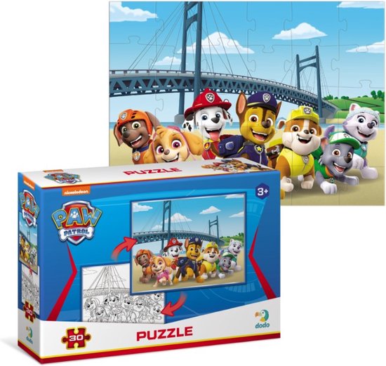 Paw Patrol Voordeelverpakking - 4 Puzzels 3+ - 30 stukjes - Paw Patrol Speelgoed met Chase - Marshall - Skye -Rubble - Everest - Black Friday 2025 -Puzzel 3 jaar van Merkloos — afbeelding 3