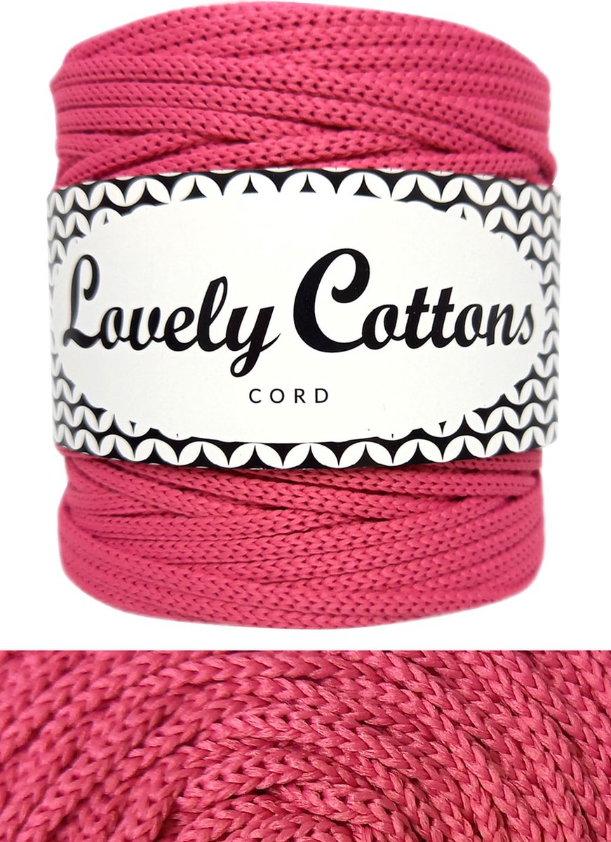 Lovely Cottons Polyester koord - 3mm - 100 meter - Voor tassen & manden