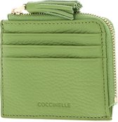 COCCINELLE Cuir Étui pour carte de crédit Tassel Credit Card Holder Guacamole Vert