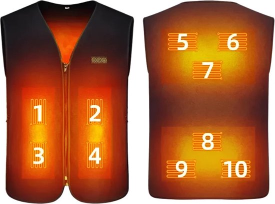 Verwarmde jas Elektrische USB-verwarmingsjas, 21