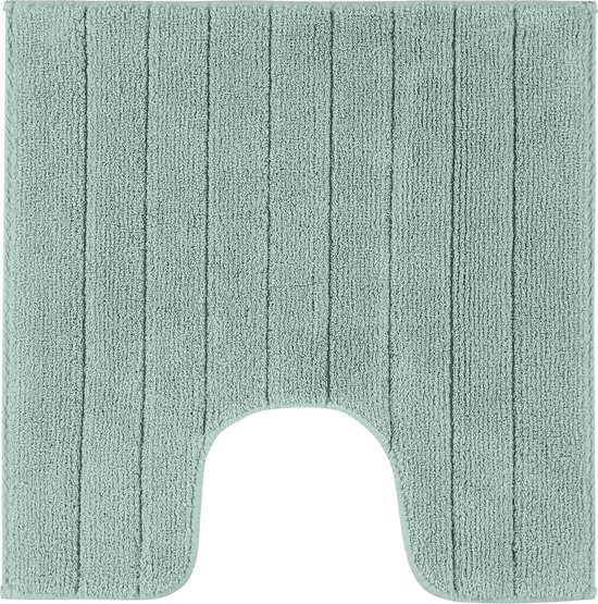 Tapis de toilette Casilin Luca - Katoen - 59/59cm - Tapis de salle de bain absorbant Water - Tapis de toilette lavable - Séchage rapide - Pool