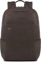 Piquadro Black Square Backpack 13'' Dark Brown
