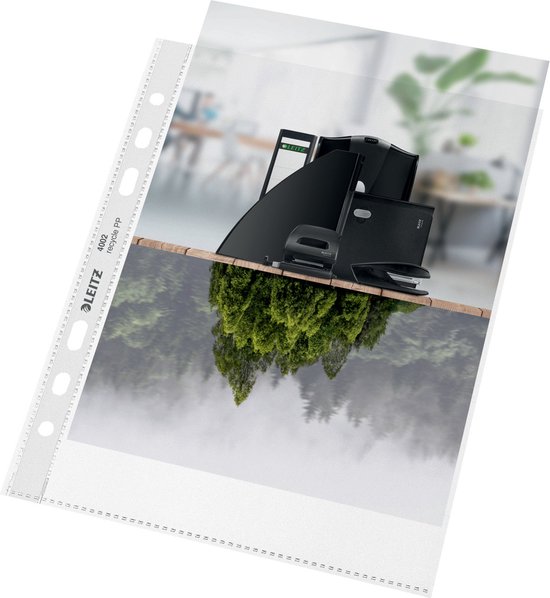 25x Leitz Recycle Showtas A5 - Insteekhoezen van 100 Micron - 90% Gerecycled Pre-consumer Plastic - Transparant