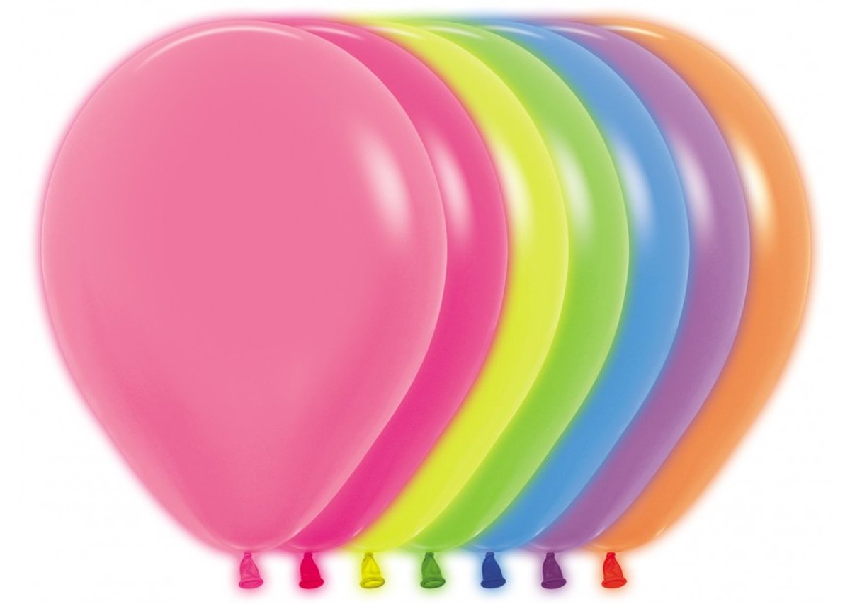 Professionele Kwaliteit Sempertex Ballonnen | 50 Stuks Neon Kleurige Ballonnen | 30 Cm En 12 Inch Maat Ballonnen | Helium Ballonnen | Geschikt Voor