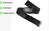 SNTIALS® Hartslag Borstband HS500 – Nauwkeurige Hartslagmeter – Bluetooth/ANT+ – Waterdicht – Werkt met Garmin, Polar & Strava – Gratis LED-band