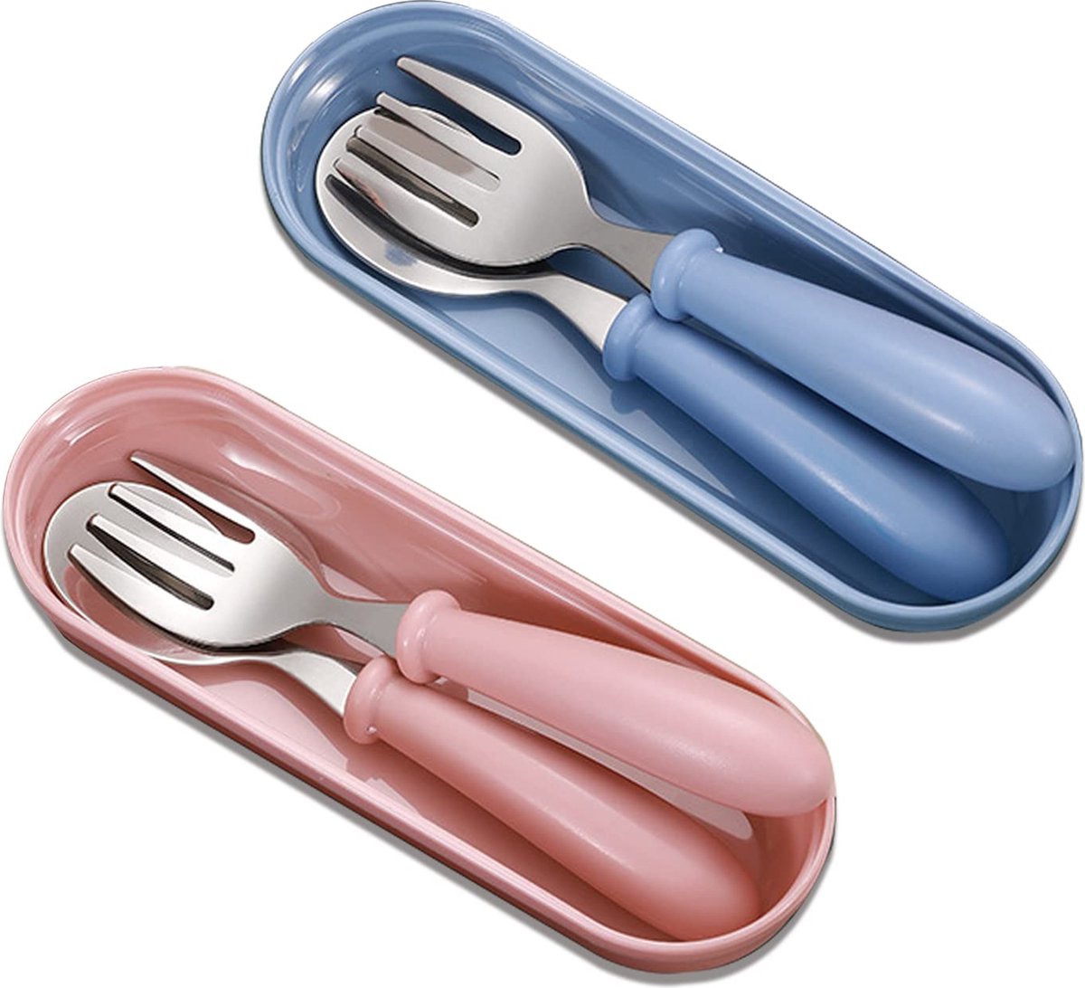 Goedkoopste Goodivery ® Stijlvolle 4-delige Bestekset met Vorken en Lepels voor Outdoor Avonturen