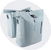 Voltano Dubbele Fietstas Rolltop E-bike Pro - Ice Blauw - 48 Liter - 100% Waterdicht - Fietstassen Electrische Fietsen