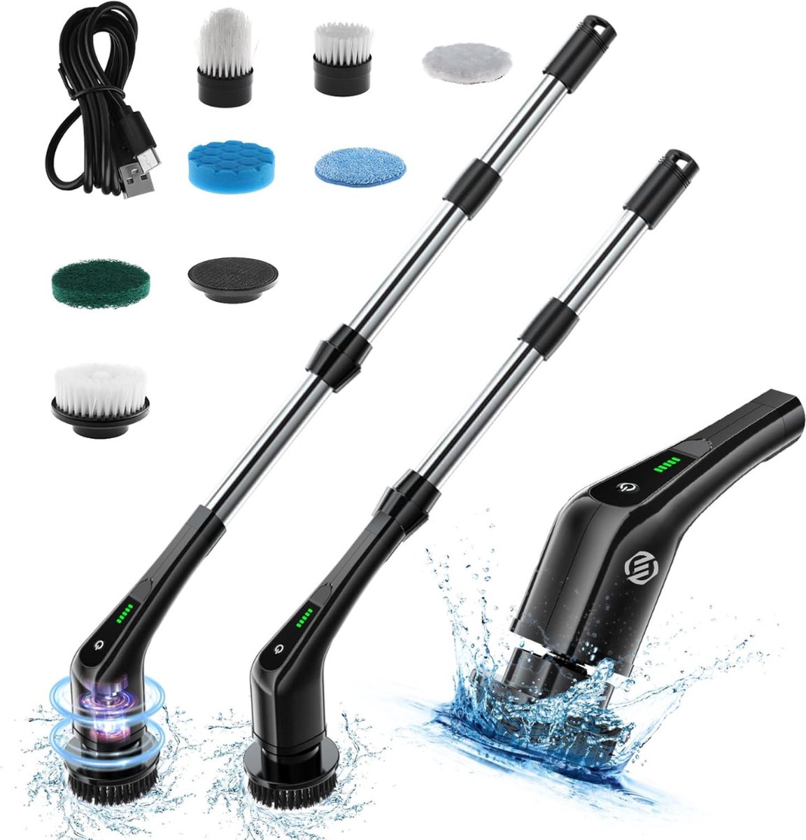 Goedkoopste Equivera Elektrische Spinschrobber- Spinning Schrobber - Elektrische Spin Schrobber - Draaiende Schrobber - Elektrische Schrobber - Schrobmachine - Poetsmachine - Schrobber - Elektrische Schrobborstel - Scrubber - Boenmachine - Spinscrubber - Elektri