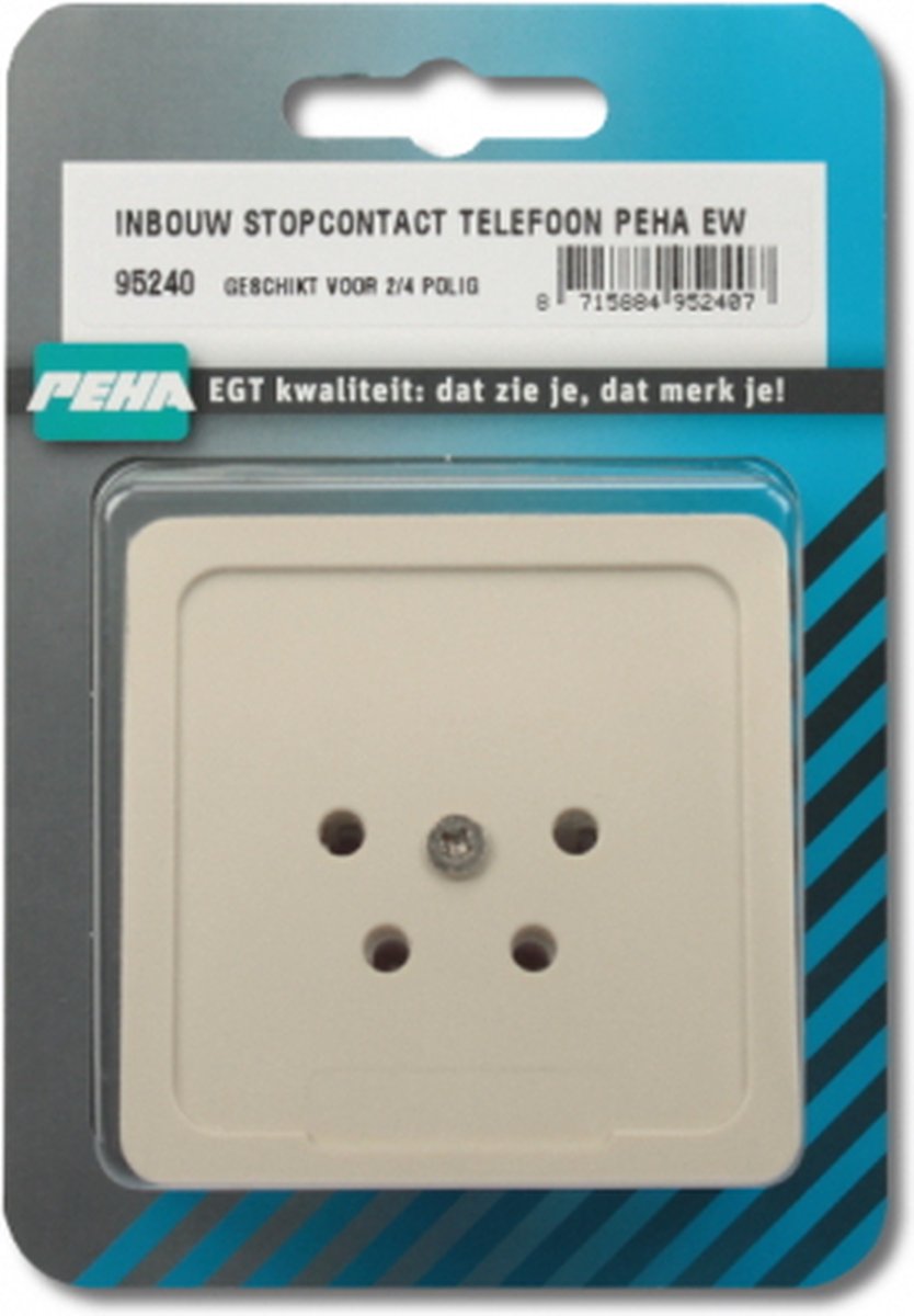 INBOUW STOPCONTACT TELEFOON PEHA EW