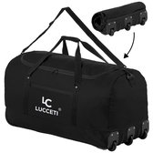 Lucceti - Opvouwbare Wieltas - Reistas met wielen Trabego - Zwart