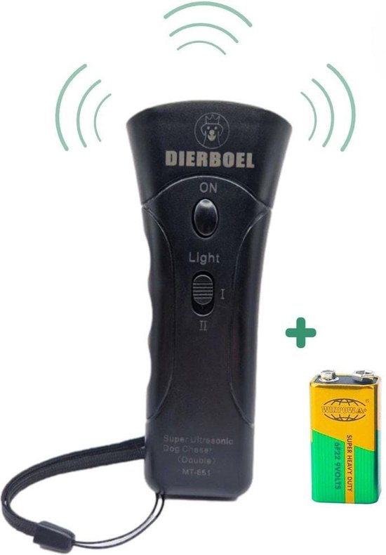 Dierboel Professionele Anti blaf apparaat - Ultrasoon anti blaf apparaat - Voor het trainen van kleine & grote honden - Zonder schok