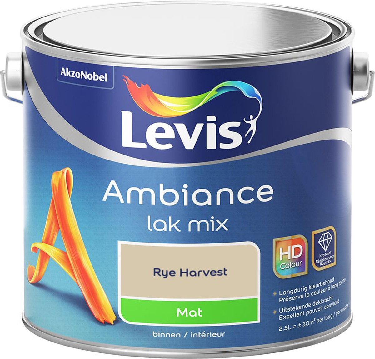 Levis - Ambiance Lak Mat Mix - Rye Harvest - Mengverf - 2,5 L