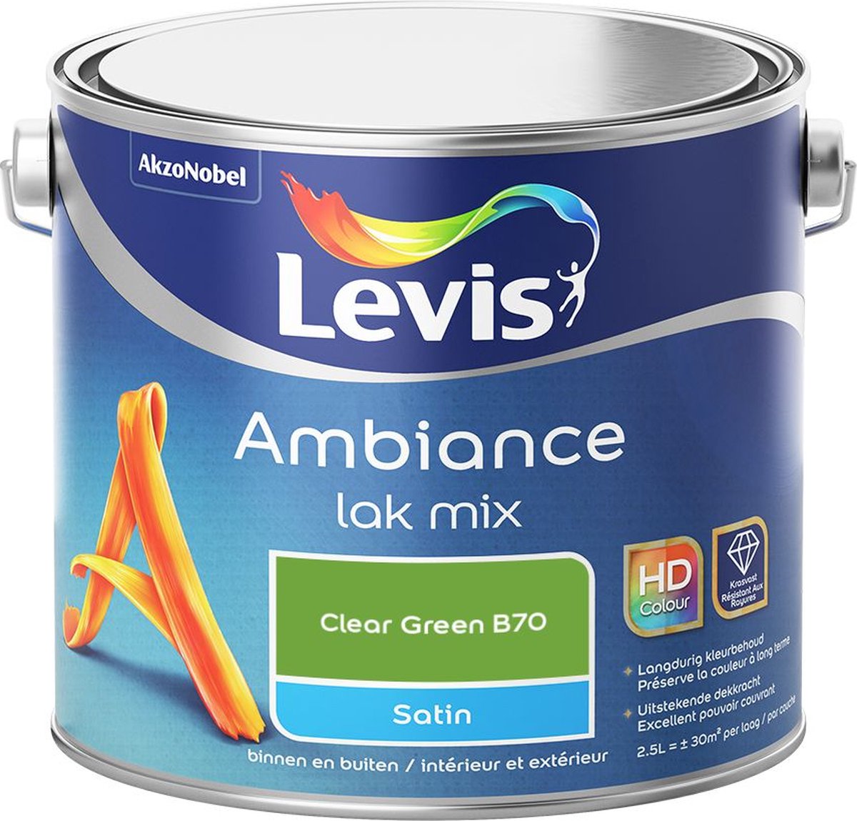 Levis - Ambiance Lak Satin Mix - Clear Green B70 - 2,5 L
