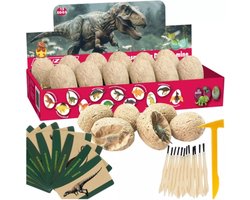 foto van Kruzzel Dinosaur Mine - 12 Opgravingsset voor Kinderen - Educatief Speelgoed