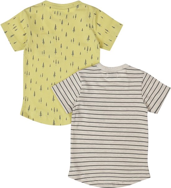 Dirkje- Lot de 2 t-shirts MC Garçons garçon - Jaune clair