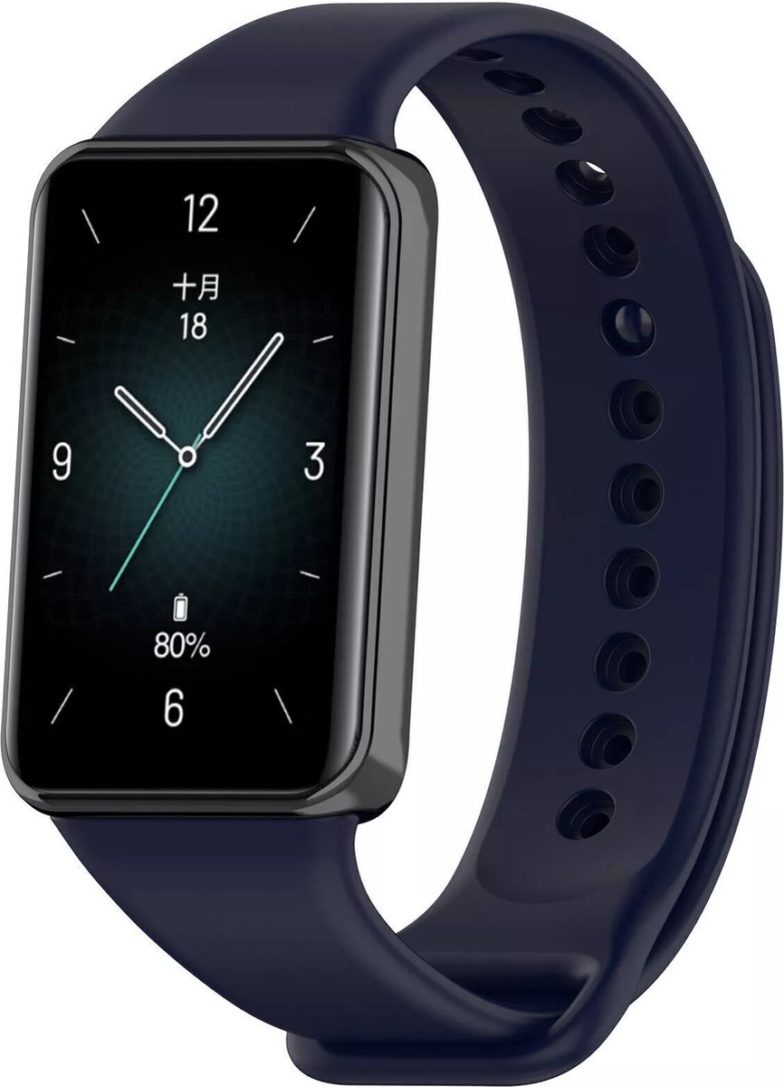 Strap-it TPU bandje - geschikt voor de Honor Band 9 (donkerblauw)