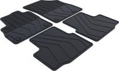 Rubber Automatten geschikt voor Opel Astra K - 2015-2021 - 4-delig - Uitvoering: 5-deurs / Station | afst. bevestigingspunten (bestuurder) 35.4 cm
