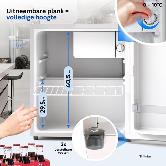MKSS® Mini Koelkast - Minibar - Skincare Fridge - Wit — afbeelding 4
