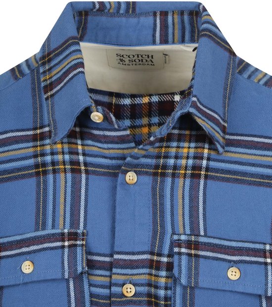 Scotch & Soda FIT EN FLANELLE MULTICOLORE COUPE REGULIÈRE Chemise Homme - Taille L