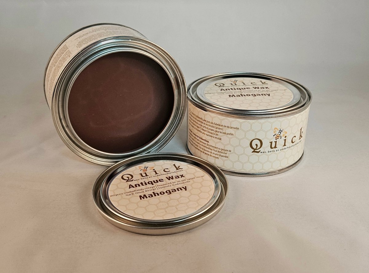 Quick wax (antiekwas, boenwas, Terpentijnwas) Mahonie 375 ml