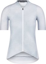 Bioracer Fietsshirt Dames Korte Mouw - Model 'Icon Optical Art' - Grijs - Maat L - Fietskleding Dames