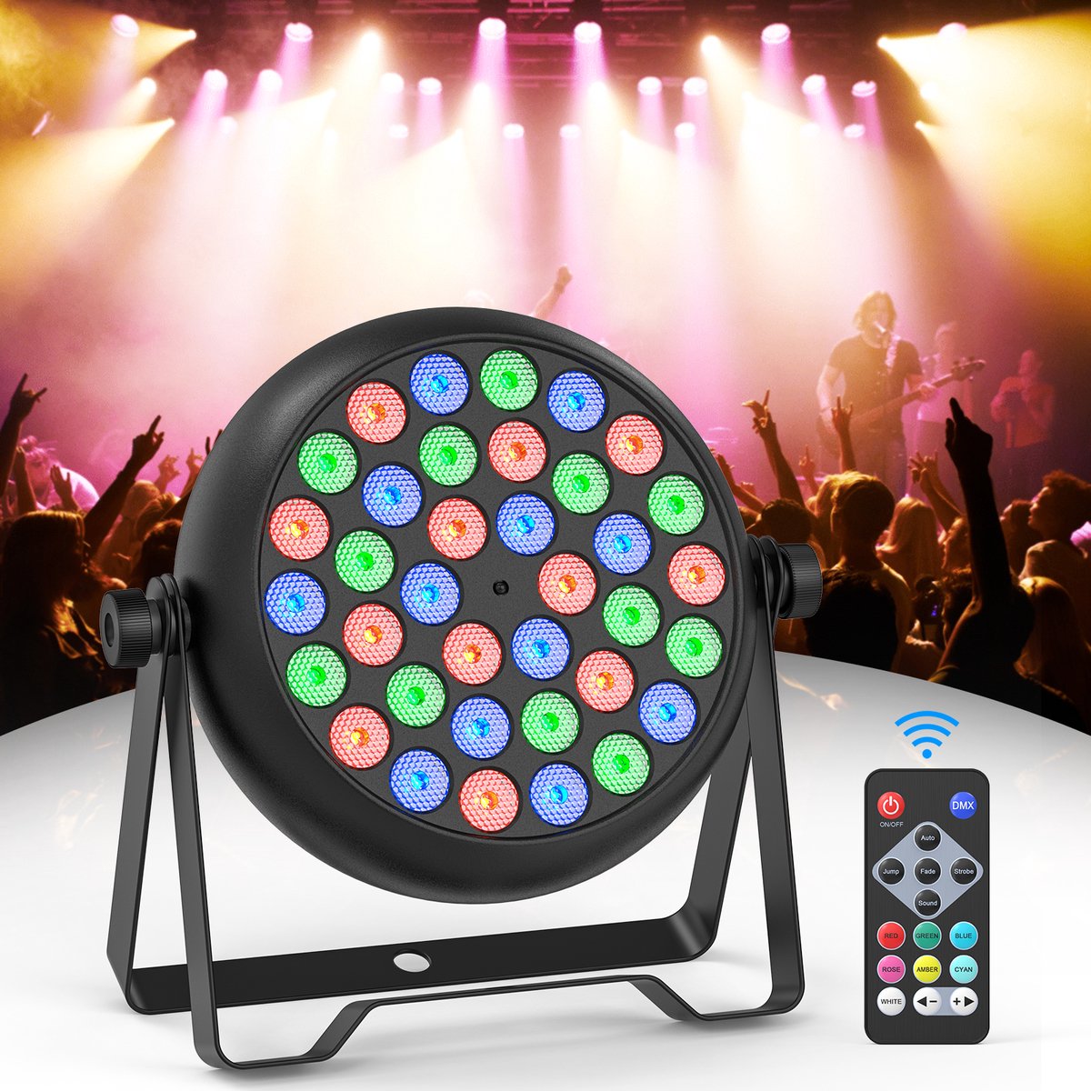 DJLicht RGBW DMX512 36 LED Par - ledpar - ledspot - djverlichting