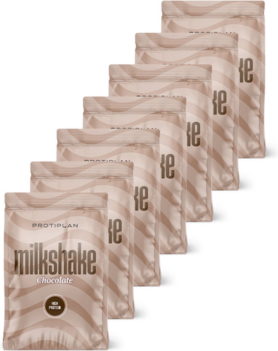 Goedkoopste Protiplan | Proteïne milkshake | Chocolade | Portie | 7 Stuks | 7 x 25 gram