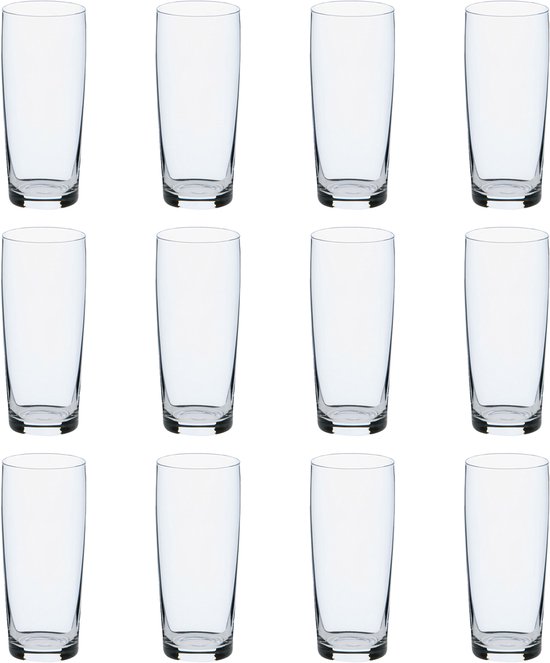 Foto: Mammoet budgetline bierglas fluitje 12 stuks 19 cl transparant glas