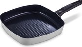 Bol.com Brabantia INDU+ Grillpan - Ø 26 cm -keramische antiaanbaklaag – 100% gerecycled Aluminium – Geschikt voor Inductie - 100... aanbieding