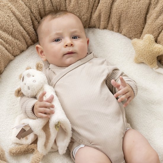 Nattou TEDDY Knuffeldoekje - Giraf - 39 cm - Ecru — afbeelding 3