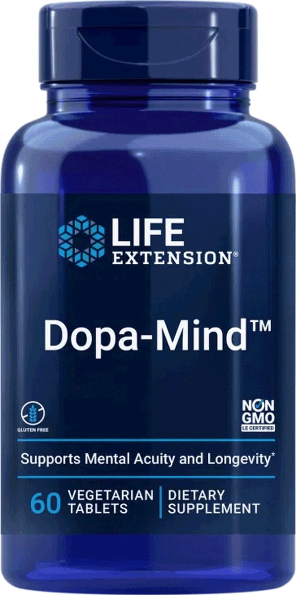 Goedkoopste Life Extension - Dopa-Mind - 60 Tabletten - Wilde Groene Haver extract / Calcium - Dopamine Formule - Voedingssupplementen