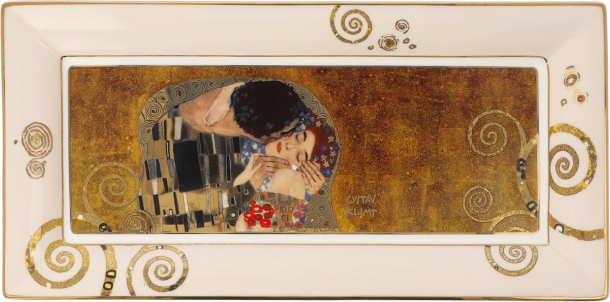 Goebel - Gustav Klimt | Schaal De Kus | Porselein - 24cm