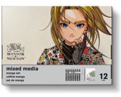 Winsor & Newton 0290197 Mixed Media Set Art Manga - 12 Delig
