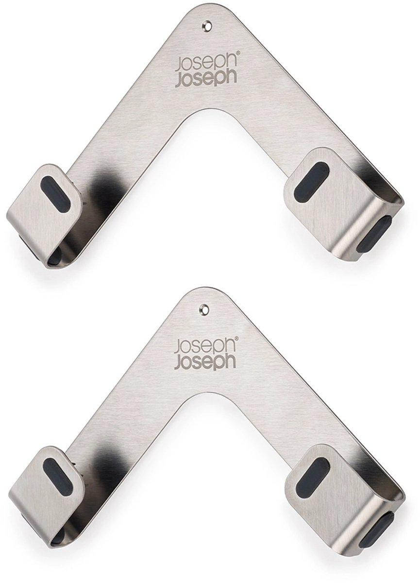Joseph Joseph Rvs dekselhouder 2 stuks - Zilver - ø28 cm deksels