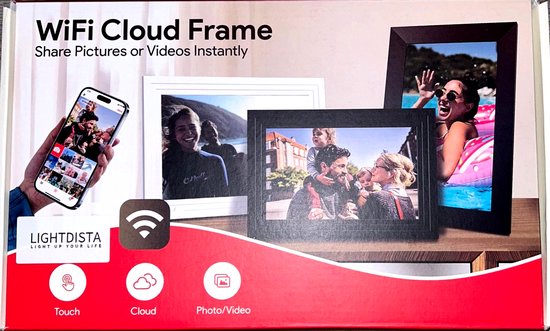 10,1 inch WiFi digitale fotolijst ingebouwd 32 GB geheugen