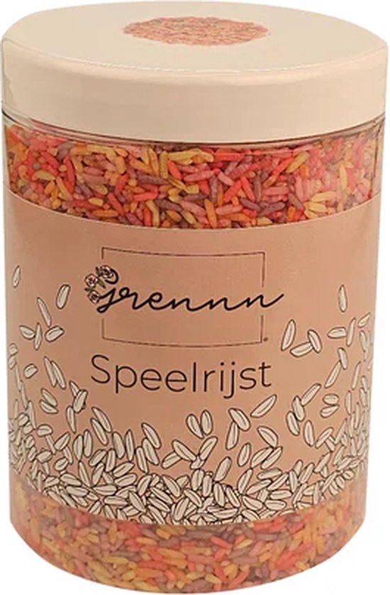 Foto: Grennn speelrijst fruit mix 750 gram