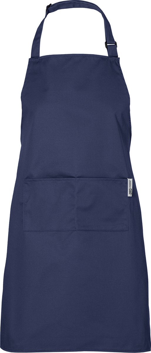 Chefs Fashion - Keukenschort voor dames en heren - Unisex - Navy blauw Schort - 2 zakken - Simpel verstelbaar - in meerdere kleuren - 71 x 82 cm