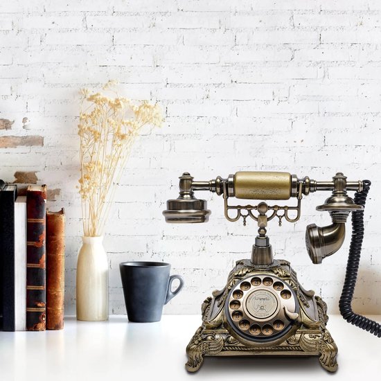 Benross classic retro vintage stijl thuis telefoon rood - Elektronica online kopen? | Korting tot 38