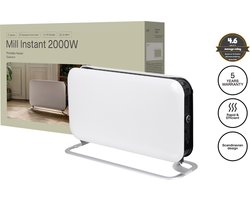 Mill SG2000LED - design convectorkachel - 2000 Watt - ventilator - LED display - tot 20m2 - wit - 5…